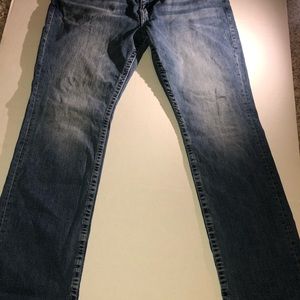 True Religion straight blue denim jeans